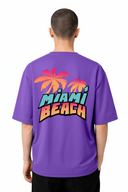T-shirt Graphic Miami 01 – vue de face – Black Industry