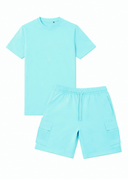 Ensemble T-shirt + Short Cargo Tank – Green Nil – Pack de 6