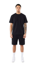 Ensemble T-shirt + Short Cargo Tank – Black – Pack de 6