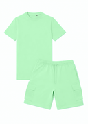 Ensemble T-shirt + Short Cargo Tank – Lt Green – Pack de 6
