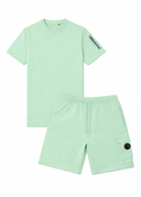 Ensemble T-shirt + Short Trinity – Pistache – Pack de 6