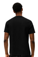 T-shirt PALMA 180 GSM coton premium noir - grossiste textile pack de 8 - vue 2