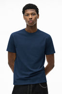 T-shirt PALMA 180 GSM coton premium navy - grossiste textile pack de 8 - vue 1