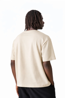 T-shirt KAIZE 310 GSM – Beige – vue de dos – Black Industry