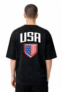 T-shirt Graphic USA 05 – vue détail 01 – Black Industry