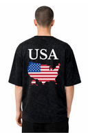 T-shirt Graphic USA 01 – vue de face – Black Industry