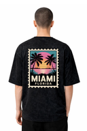 T-shirt Graphic Miami 02 – vue de face – Black Industry