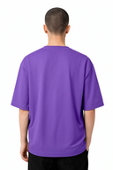 T-shirt OKEN 230 GSM – Purple – vue de dos – Black Industry