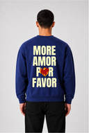Sweat Graphic AMOR 01 navy – vue de dos – Black Industry