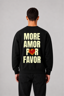Sweat Graphic AMOR 01 noir – vue de dos – Black Industry
