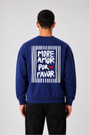Sweat Graphic AMOR 02 navy – vue de dos – Black Industry