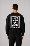 Sweat Graphic AMOR 02 noir – vue de dos – Black Industry