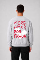 Sweat Graphic AMOR 03 gris chiné – vue de dos – Black Industry