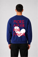 Sweat Graphic AMOR 03 navy – vue de dos – Black Industry