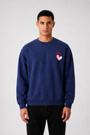 Sweat Graphic AMOR 03 navy – vue de face – Black Industry
