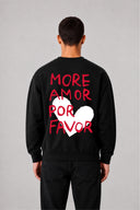Sweat Graphic AMOR 03 noir – vue de dos – Black Industry