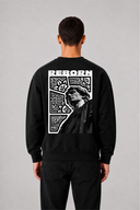 Sweat Graphic MONA LISA 01 noir – vue de dos – Black Industry