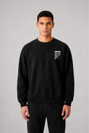 Sweat Graphic MONA LISA 01 noir – vue de face – Black Industry