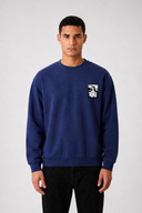 Sweat Graphic MONA LISA 02 navy – vue de face – Black Industry