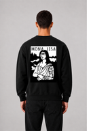 Sweat Graphic MONA LISA 02 noir – vue de dos – Black Industry