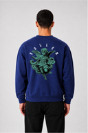 Sweat Graphic MONA LISA 03 navy – vue de dos – Black Industry