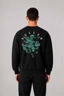 Sweat Graphic MONA LISA 03 noir – vue de dos – Black Industry