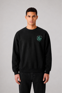Sweat Graphic MONA LISA 03 noir – vue de face – Black Industry