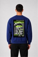 Sweat Graphic MONA LISA 05 navy – vue de dos – Black Industry