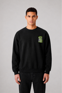 Sweat Graphic MONA LISA 05 noir – vue de face – Black Industry