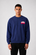 Sweat Graphic MOUNTAIN 01 navy – vue de face – Black Industry
