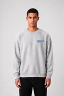 Sweat Graphic MOUNTAIN 02 gris chiné – vue de face – Black Industry