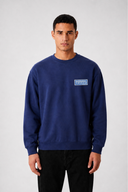 Sweat Graphic MOUNTAIN 02 navy – vue de face – Black Industry