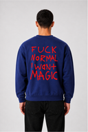 Sweat Graphic WORDS 01 navy – vue de dos – Black Industry