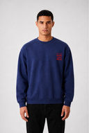 Sweat Graphic WORDS 01 navy – vue de face – Black Industry