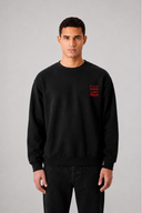 Sweat Graphic WORDS 01 noir – vue de face – Black Industry
