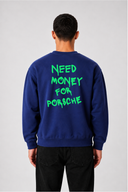 Sweat Graphic WORDS 03 navy – vue de dos – Black Industry