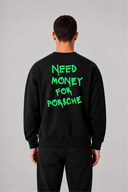 Sweat Graphic WORDS 03 noir – vue de dos – Black Industry